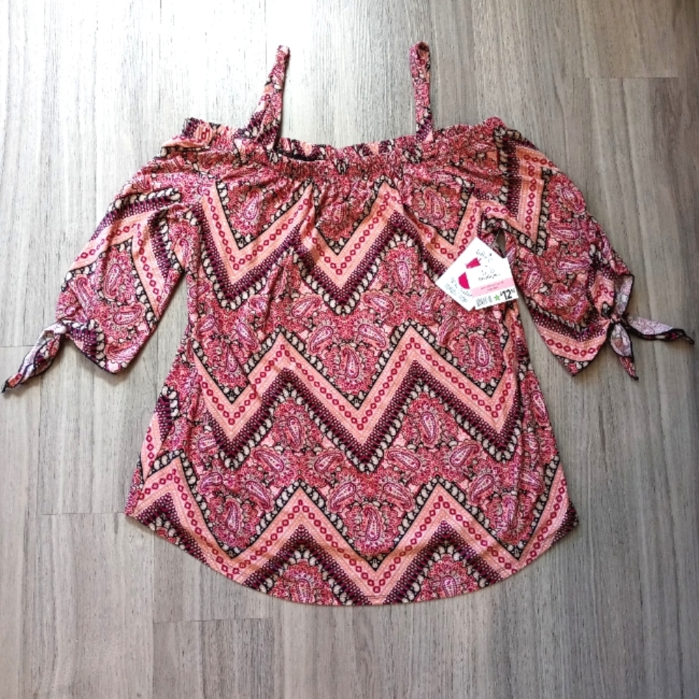 B&B Boutique Plus Soft & Cozy Off The Shoulder Tunic Top